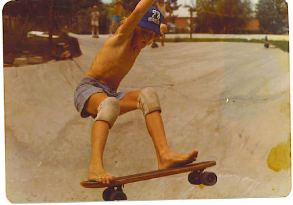 skateboarder en los años 60